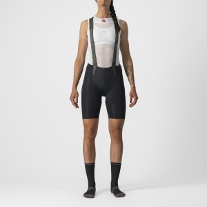 Women Castelli FREE AERO RC W Bib Shorts Black | YWX-710492