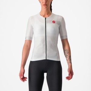 Women Castelli FREE SPEED 2 W RACE TOP Suits White / Black | PSF-390725