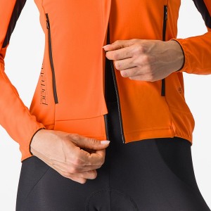 Women Castelli PERFETTO RoS 2 W Jackets Red Orange / Black | BJG-934761