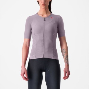 Women Castelli PREMIO W Jersey Purple White | WKM-342178