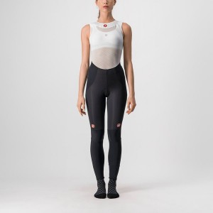 Women Castelli SORPASSO RoS W Leggings Black / Silver | ISA-713629