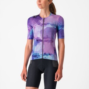 Women Castelli UNLIMITED PRO W Jersey Purple | ANO-623071