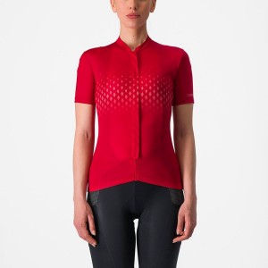 Women Castelli UNLIMITED SENTIERO 3 Jersey Red / Red | WYC-153207