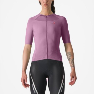 Women Castelli VELOCISSIMA 2 Jersey Deep Purple / Black | YKJ-120746