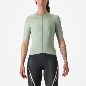 Women Castelli VELOCISSIMA 2 Jersey Green / Blue | OQW-851326