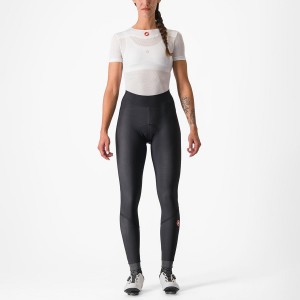 Women Castelli VELOCISSIMA THERMAL Leggings Black / Black | KLB-980153