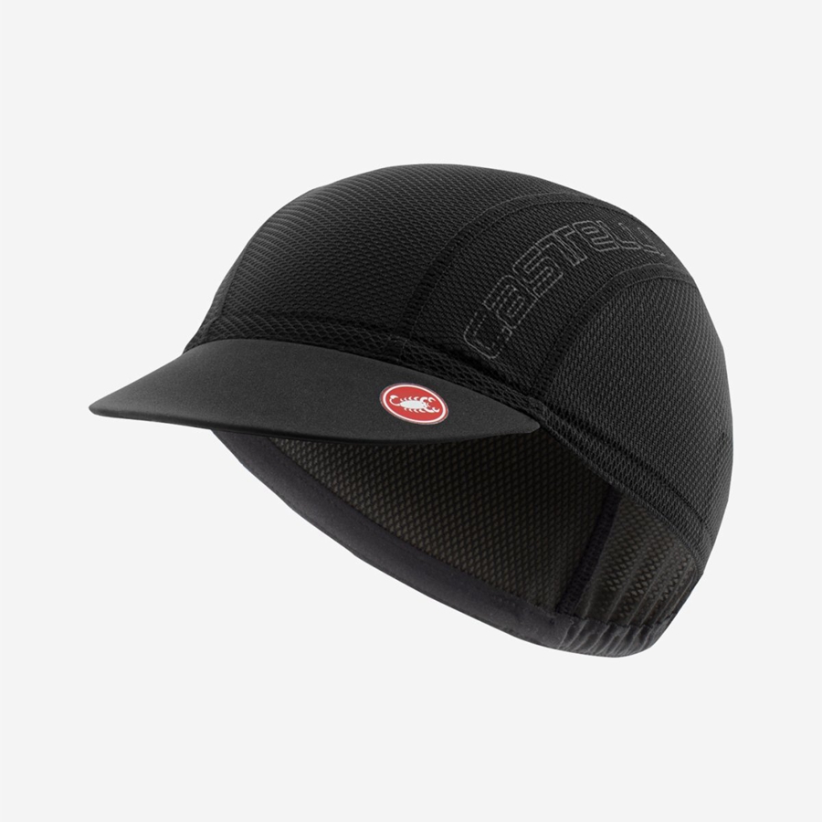 Men Castelli A/C 2 CYCLING Cap Black | LVR-694801