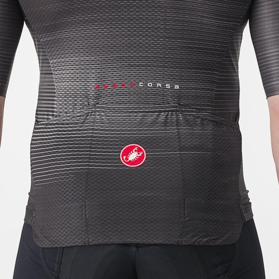 Men Castelli AERO RACE 6.0 Jersey Black | AVK-493568