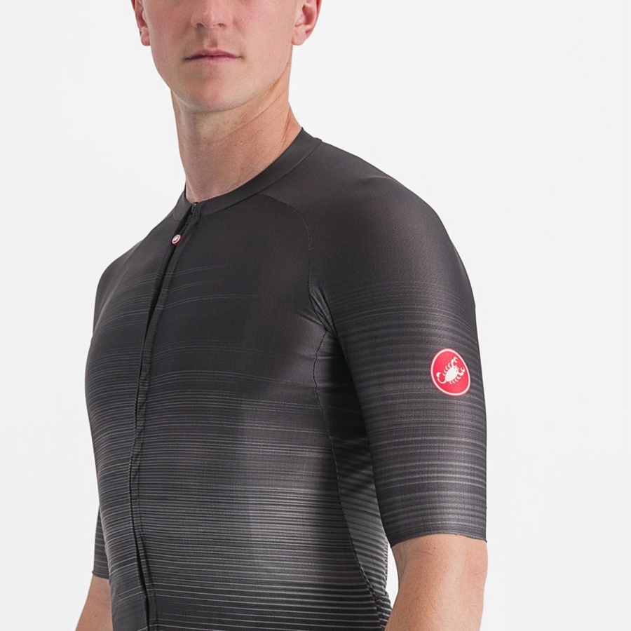 Men Castelli AERO RACE 6.0 Jersey Black | AVK-493568