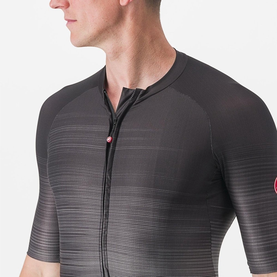 Men Castelli AERO RACE 6.0 Jersey Black | AVK-493568