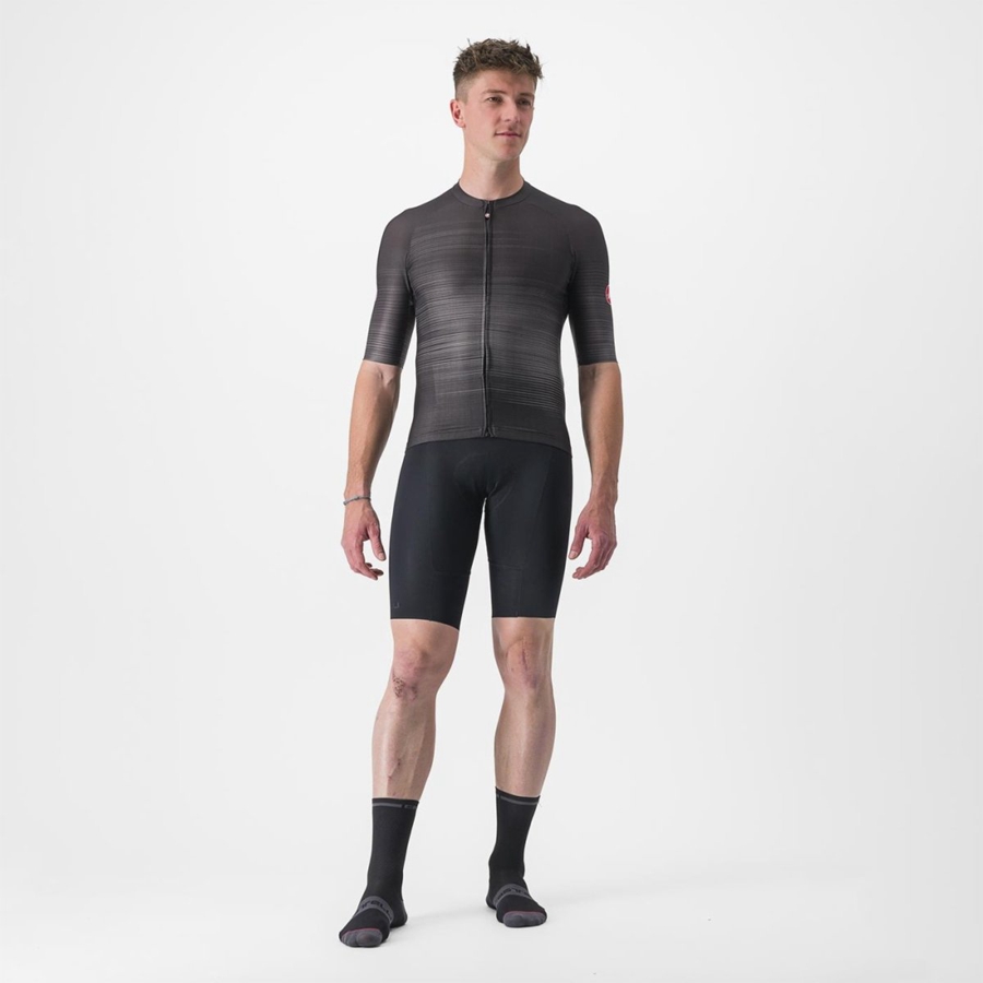 Men Castelli AERO RACE 6.0 Jersey Black | AVK-493568