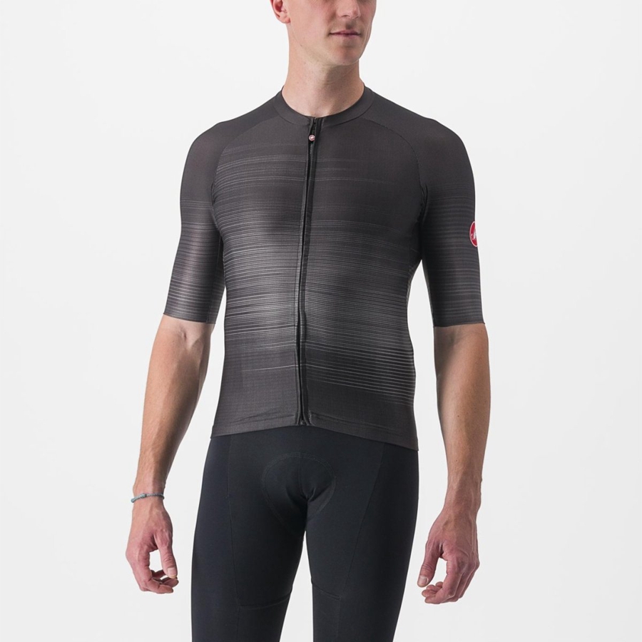 Men Castelli AERO RACE 6.0 Jersey Black | AVK-493568