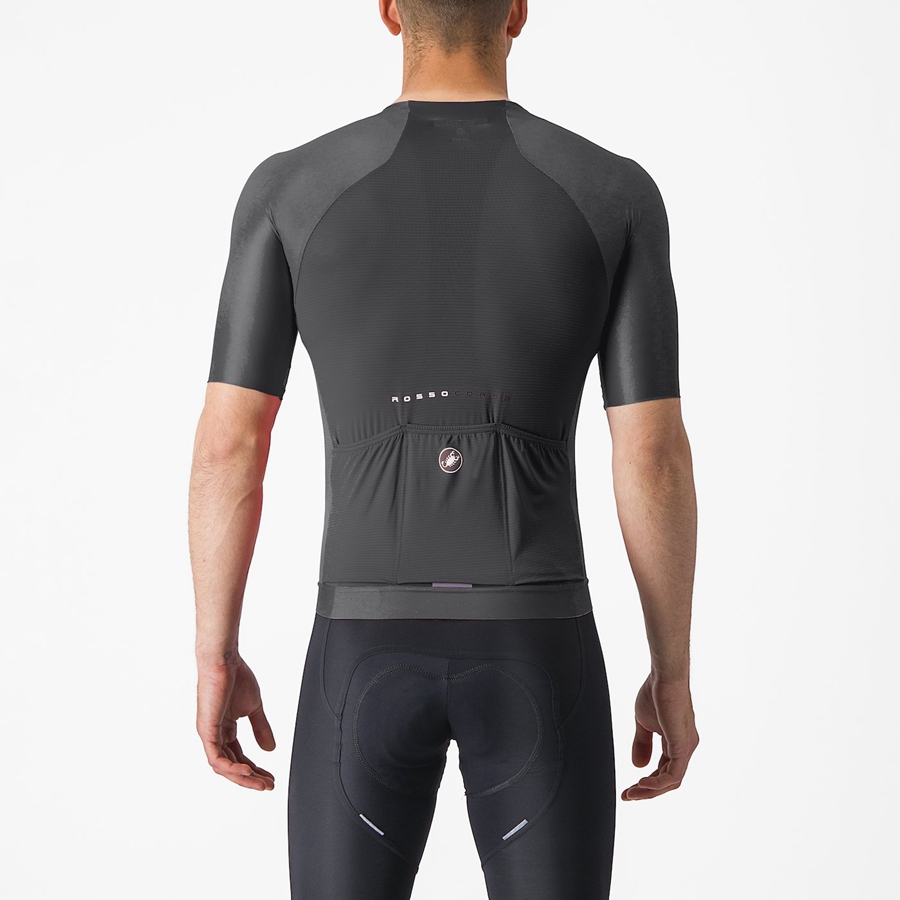 Men Castelli AERO RACE 7.0 Jersey Black | DIO-870261