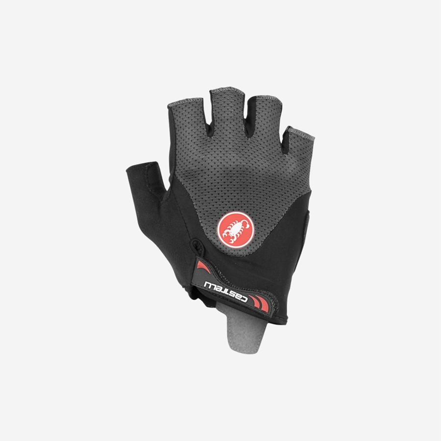 Men Castelli ARENBERG GEL 2 Gloves Dark Grey | RYC-685913