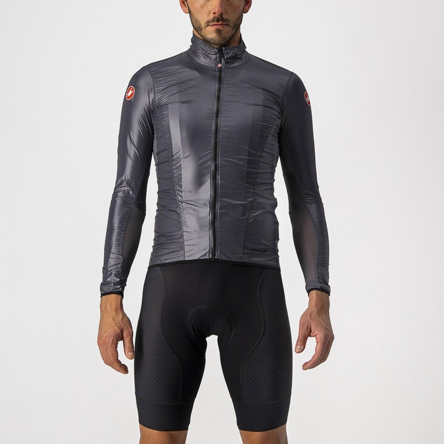 Men Castelli ARIA SHELL Protection Dark Grey | FGU-701425