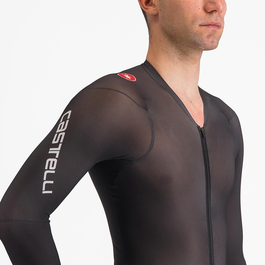 Men Castelli BODY PAINT 4.X Speedsuits Black | WDX-795604