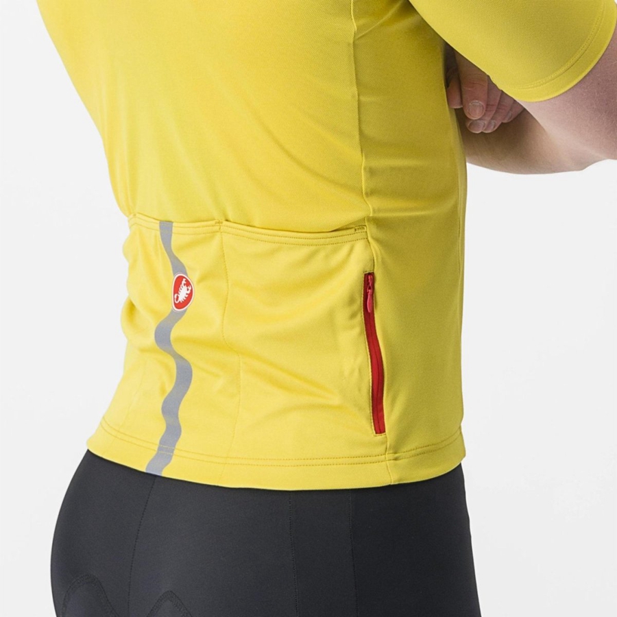 Men Castelli CLASSIFICA Jersey Yellow | RDO-847136