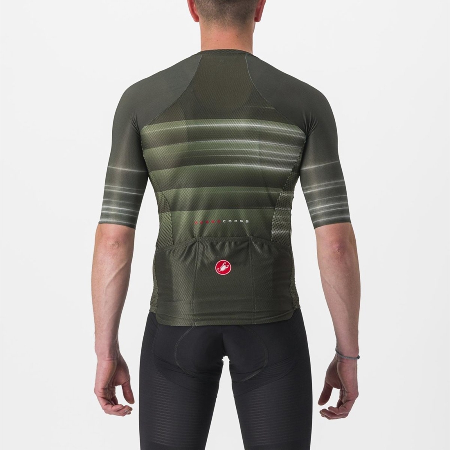 Men Castelli CLIMBER'S 3.0 SL2 Jersey Deep Green | WXU-148093