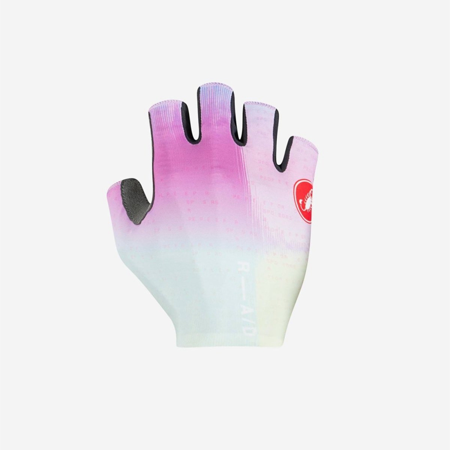 Men Castelli COMPETIZIONE 2 Gloves Multicolor Purple | ZDF-583406