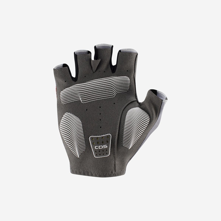 Men Castelli COMPETIZIONE 2 Gloves Silver Grey | QMP-069248