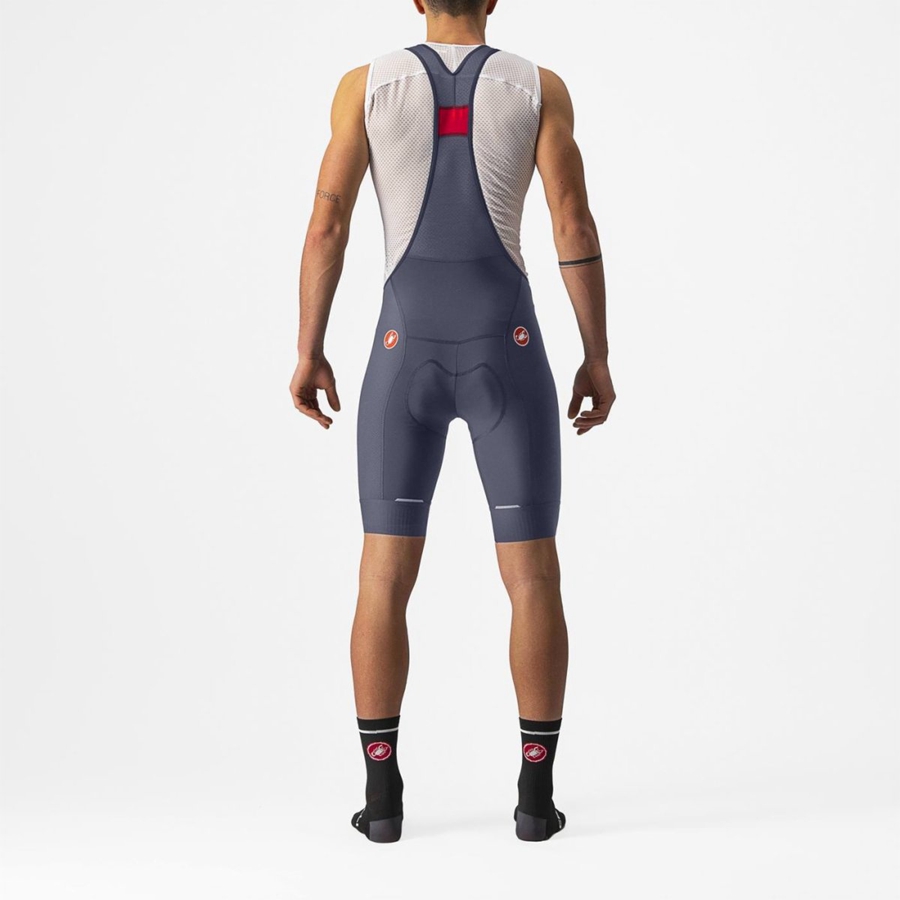 Men Castelli COMPETIZIONE Bib Shorts Blue | YGP-310678