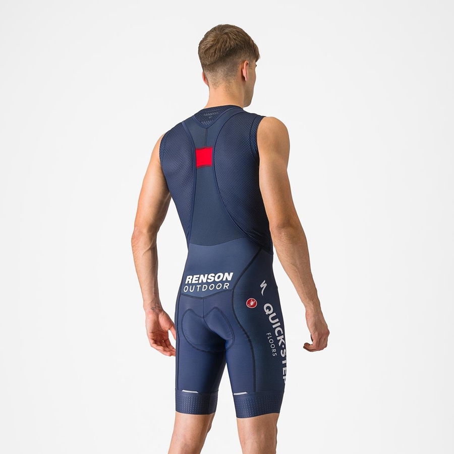 Men Castelli COMPETIZIONE Bib Shorts Blue | ROL-843251