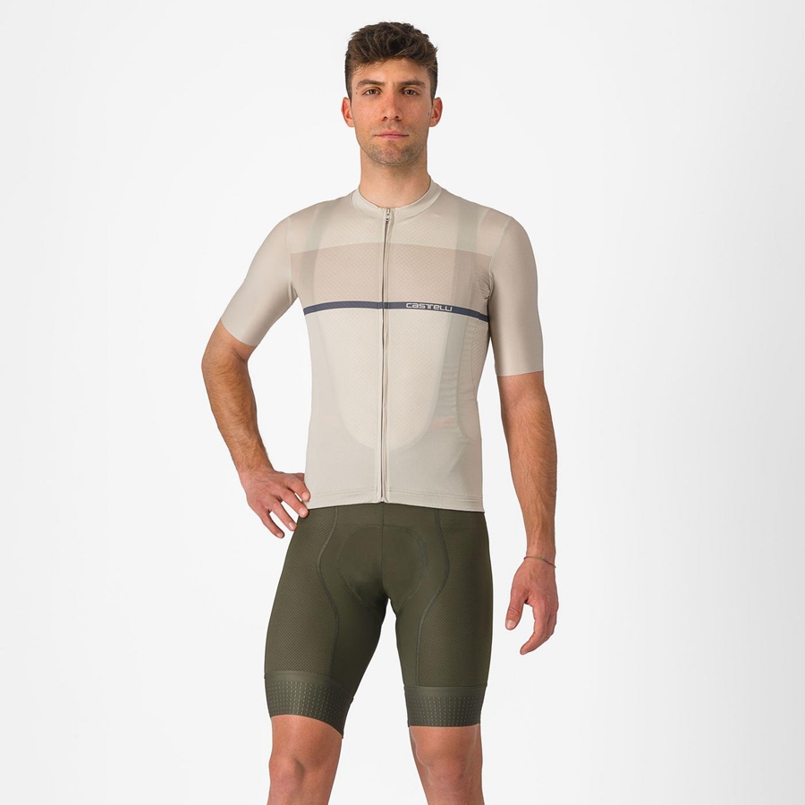 Men Castelli COMPETIZIONE Bib Shorts Deep Green | HUN-624805