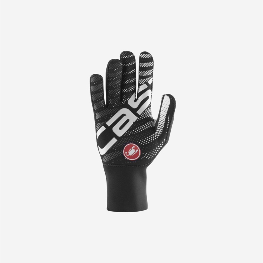 Men Castelli DILUVIO C Gloves Black | JOR-802439