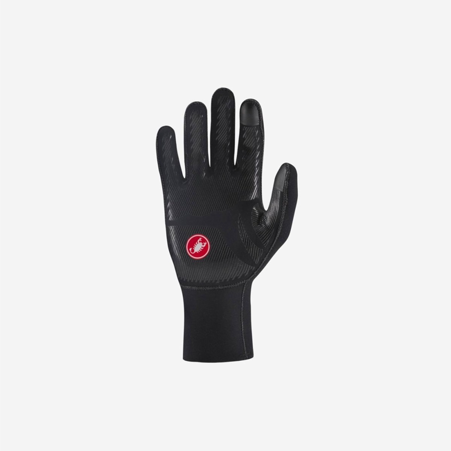 Men Castelli DILUVIO ONE Gloves Black | YKF-915807