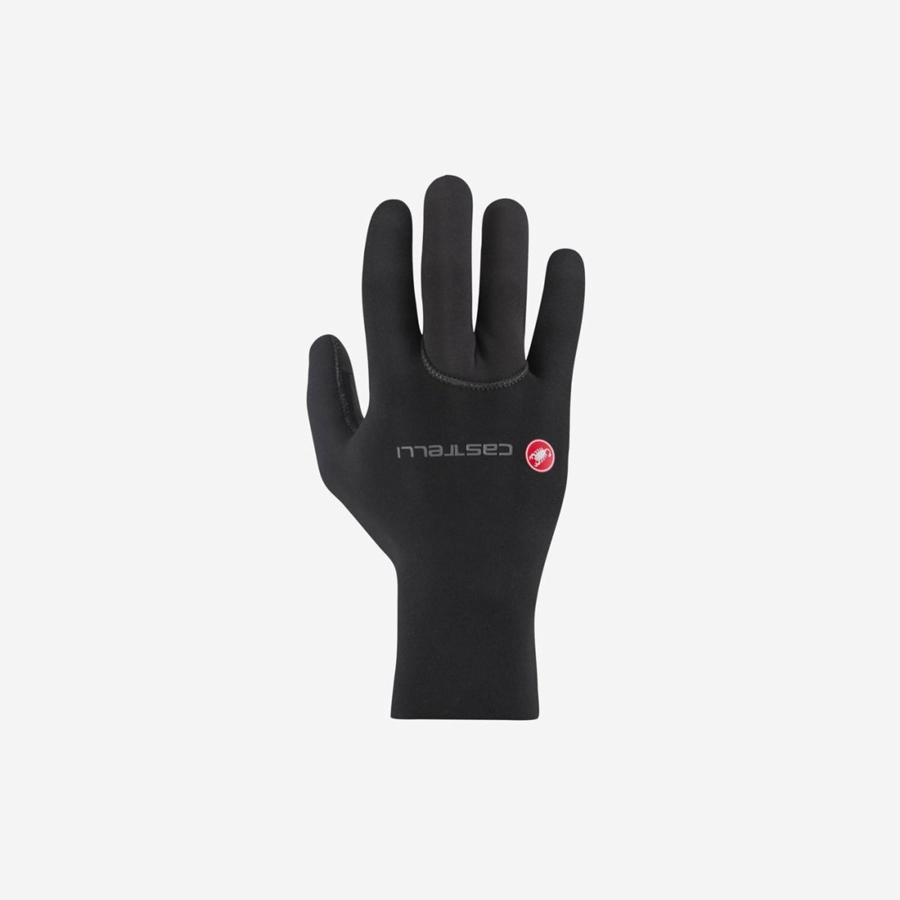 Men Castelli DILUVIO ONE Gloves Black | YKF-915807