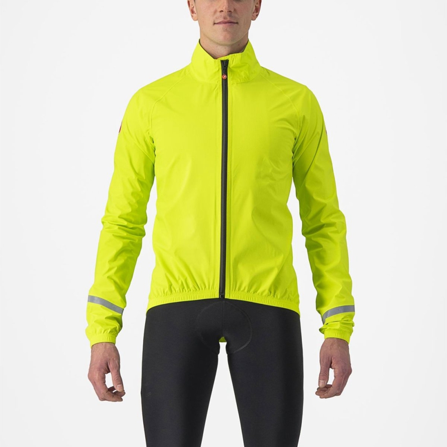 Men Castelli EMERGENCY 2 RAIN Protection Light Green | NIE-985716