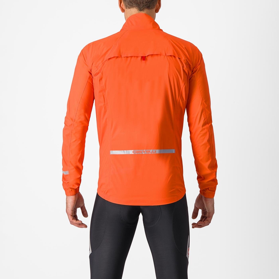 Men Castelli EMERGENCY 2 RAIN Protection Orange | ZIM-275813