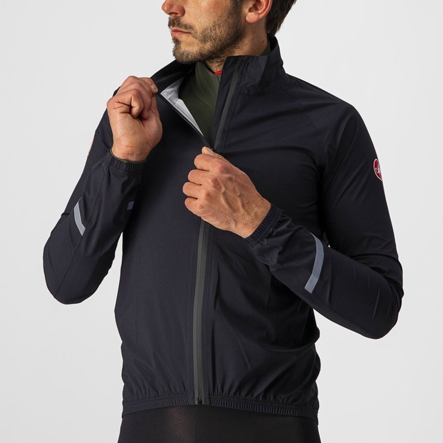 Men Castelli EMERGENCY 2 RAIN Protection Black | FQC-768413