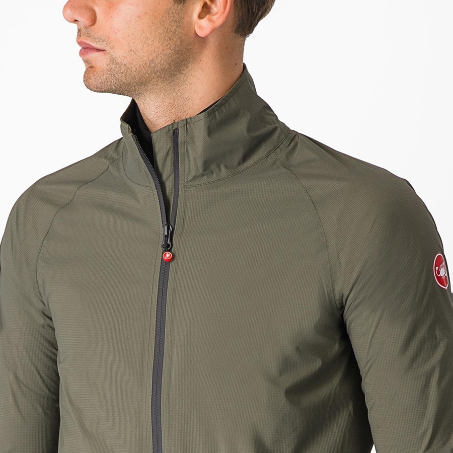 Men Castelli EMERGENCY 2 RAIN Protection Green | JYU-358294