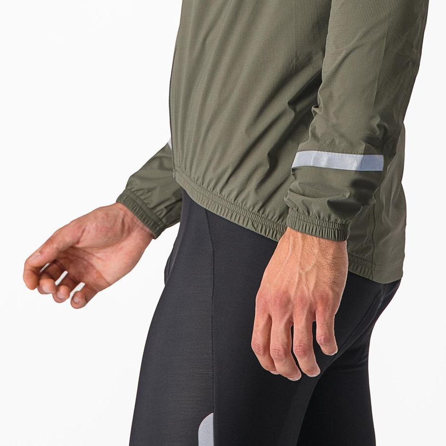 Men Castelli EMERGENCY 2 RAIN Protection Green | JYU-358294