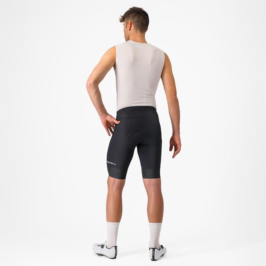 Men Castelli ENDURANCE 3 Shorts Black | UGK-950274