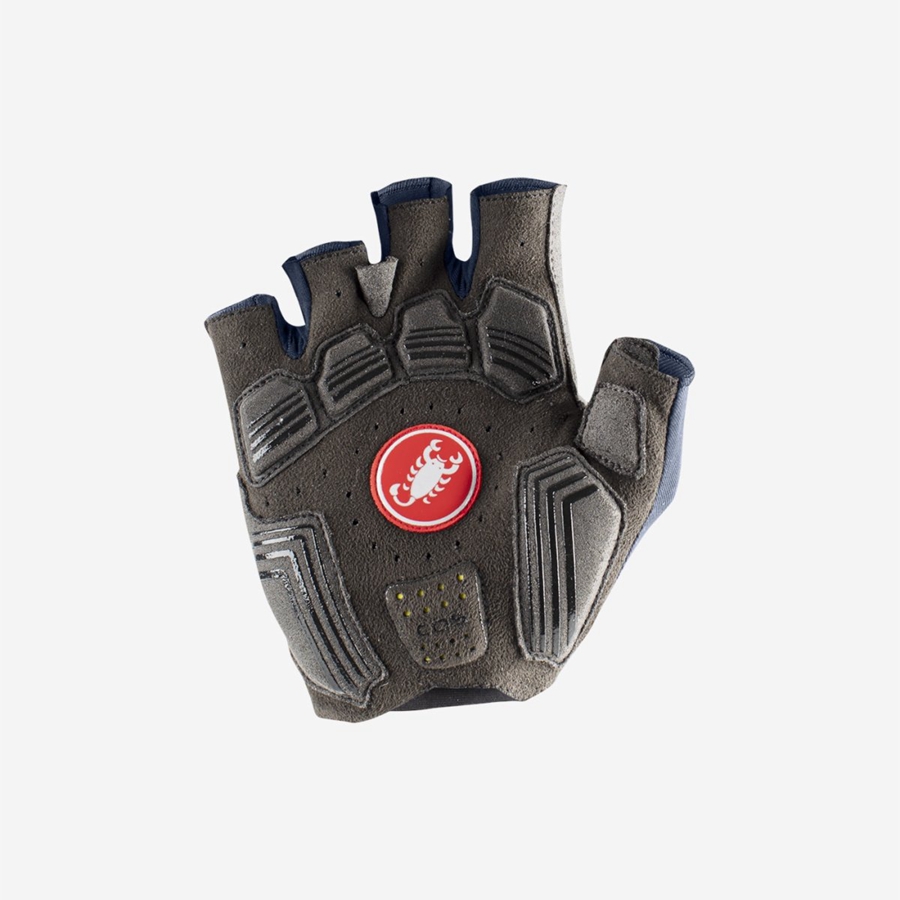 Men Castelli ENDURANCE Gloves Blue | GHI-520641