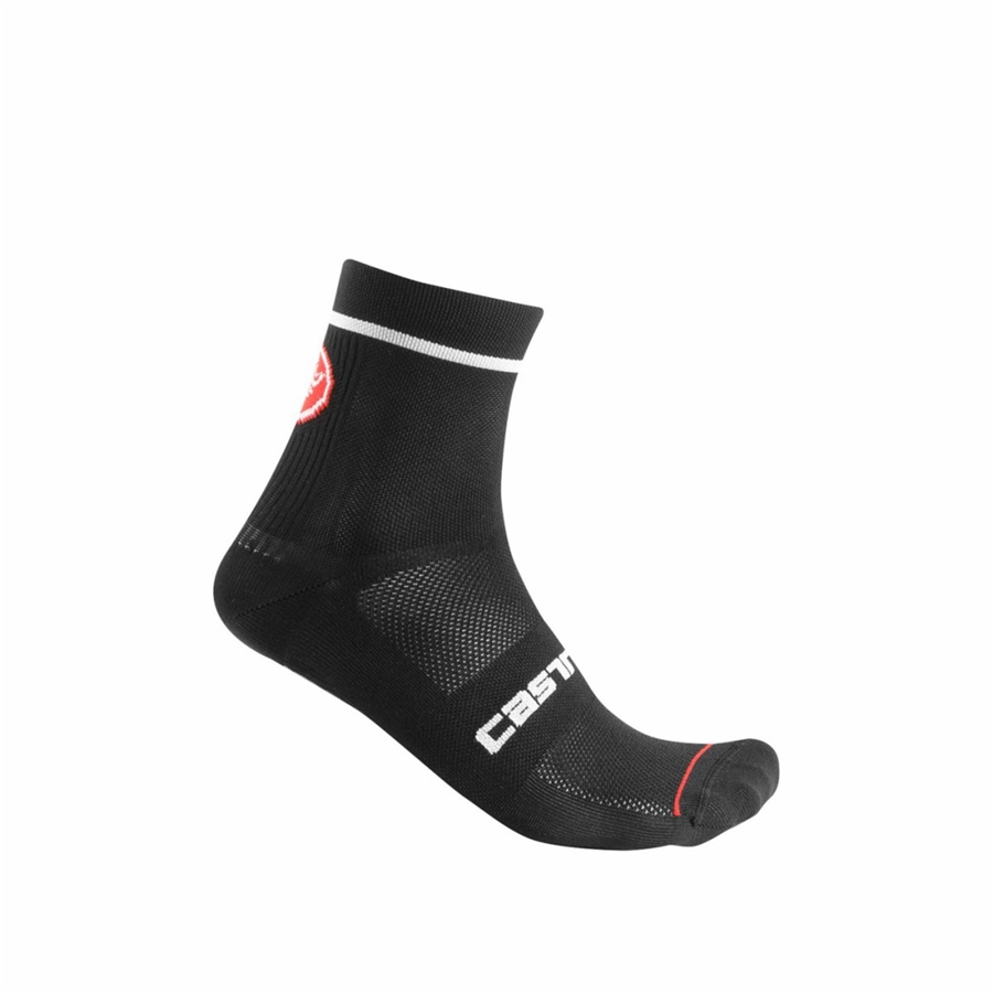 Men Castelli ENTRATA 9 Socks Black | HNO-391402