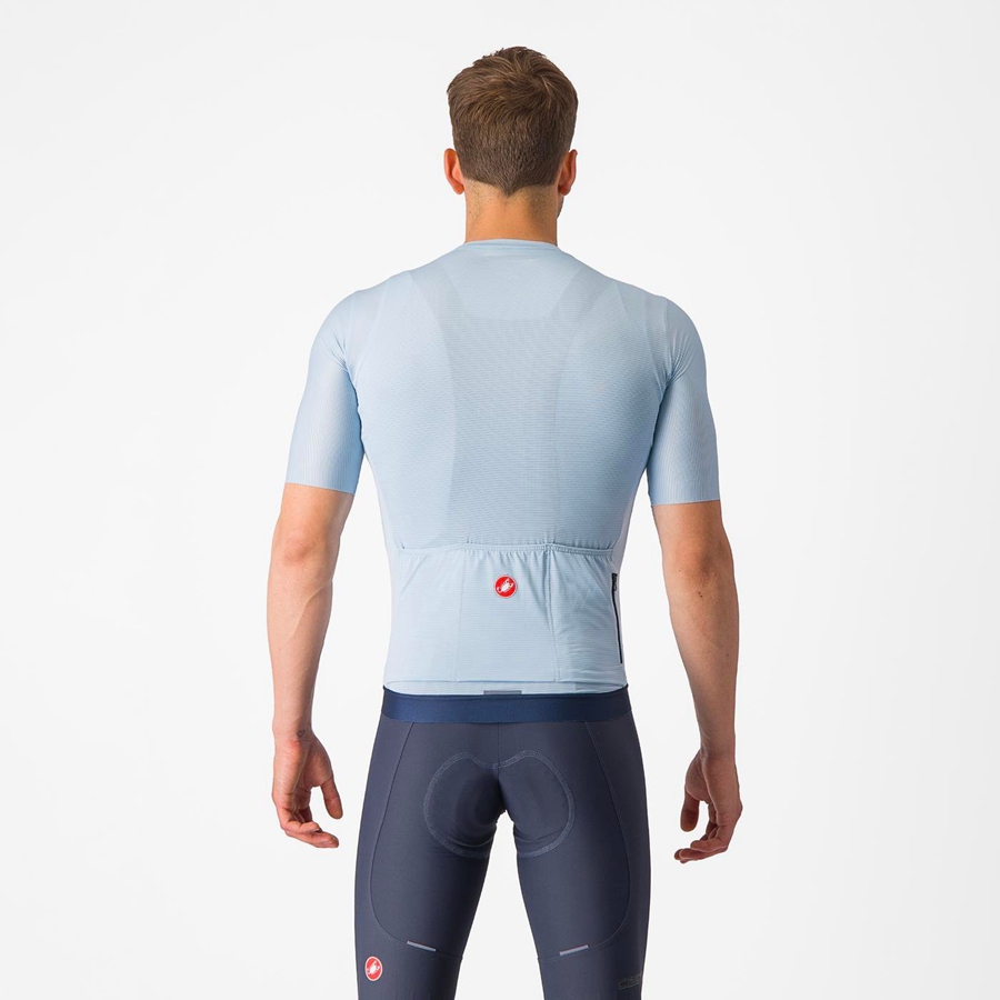 Men Castelli ESPRESSO Jersey Blue / Blue | IFR-379018