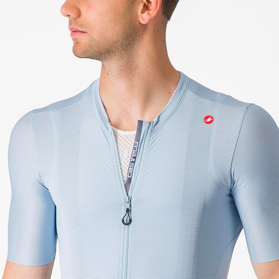 Men Castelli ESPRESSO Jersey Blue / Blue | IFR-379018