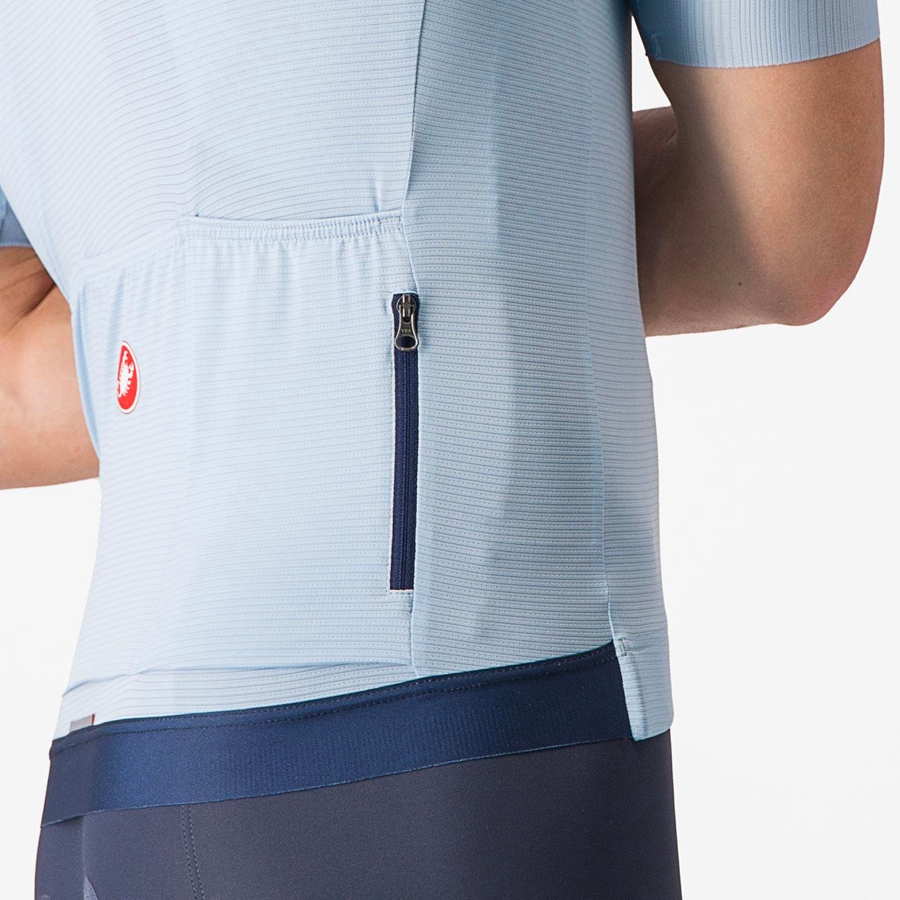 Men Castelli ESPRESSO Jersey Blue / Blue | IFR-379018