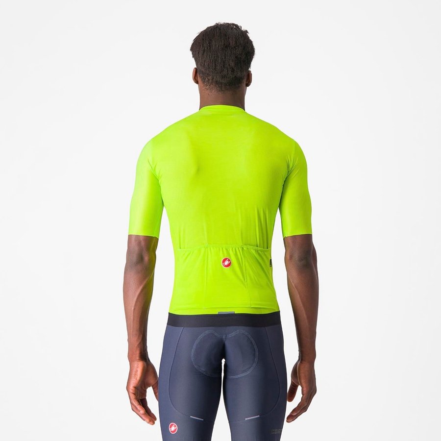 Men Castelli ESPRESSO Jersey Light Green / Deep Green | GBA-791803