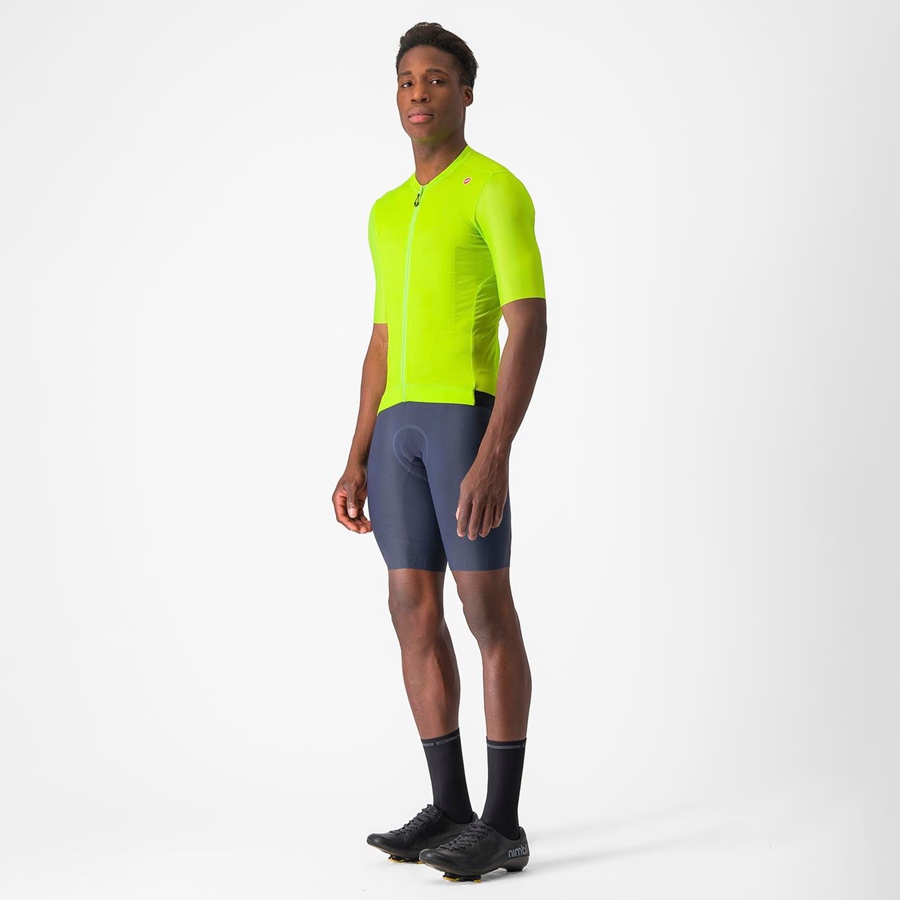 Men Castelli ESPRESSO Jersey Light Green / Deep Green | GBA-791803