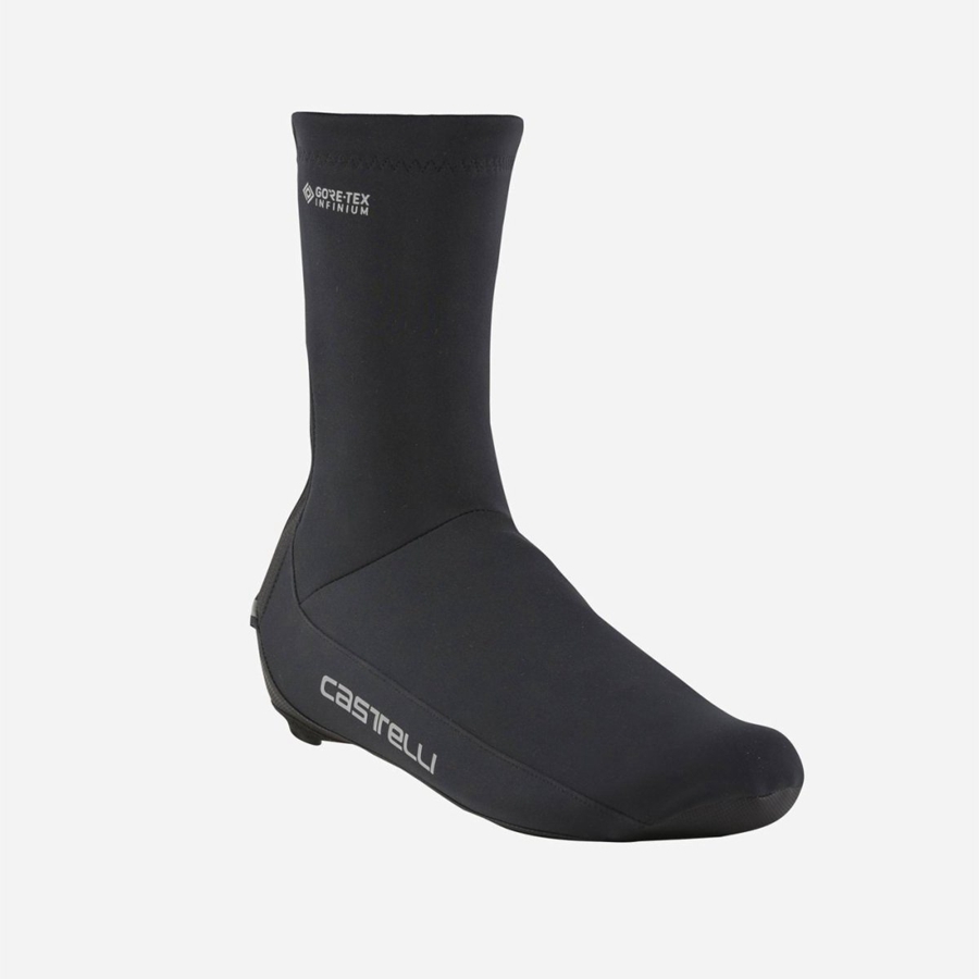 Men Castelli ESPRESSO Shoecovers Black | AIK-986301