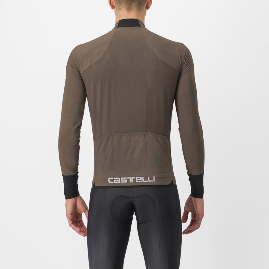 Men Castelli FLIGHT AIR Jersey Brown | VGQ-260594