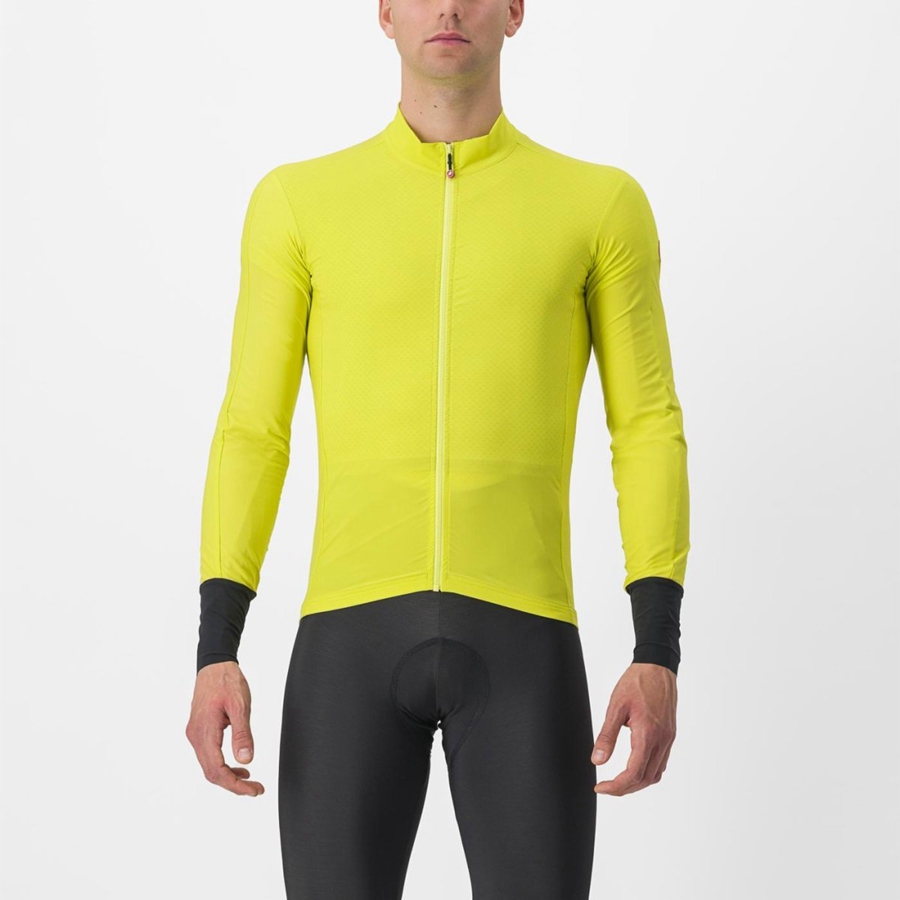 Men Castelli FLIGHT AIR Jersey Yellow | XBH-308975