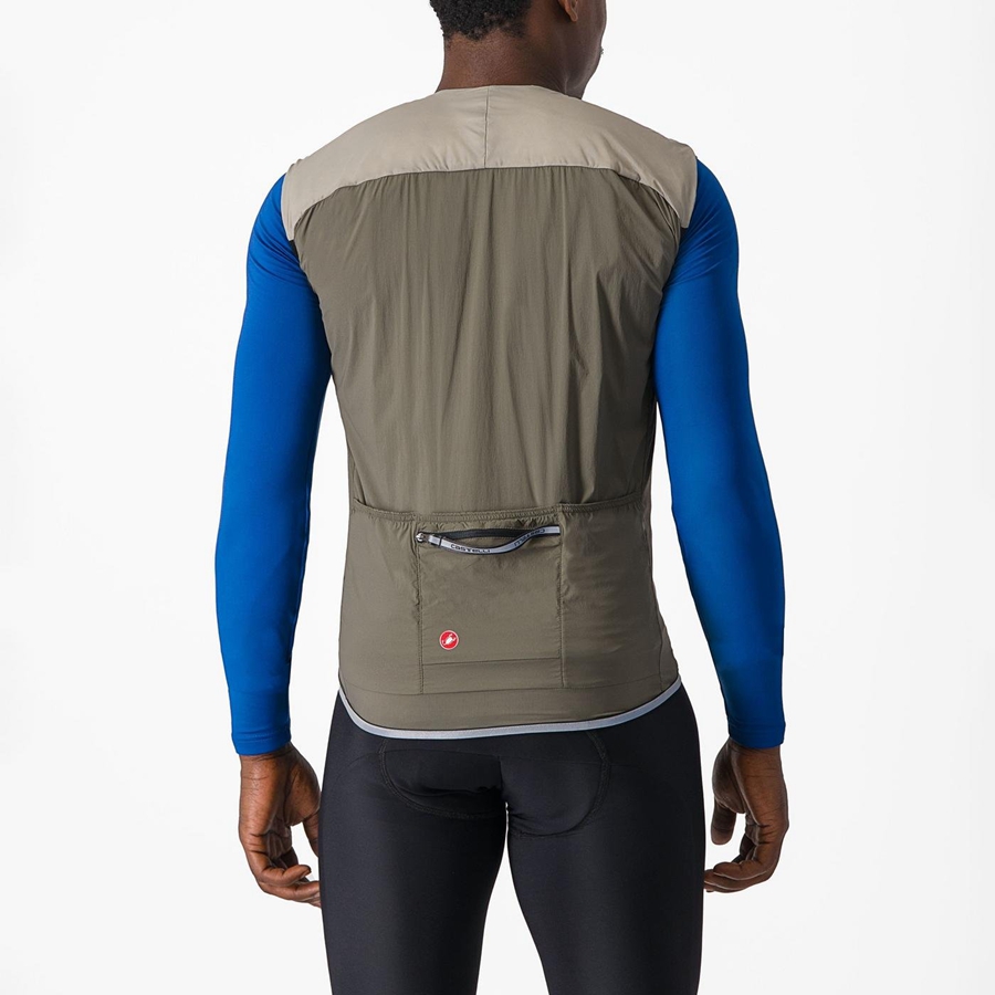 Men Castelli FLY Vest Blue | ORC-810639