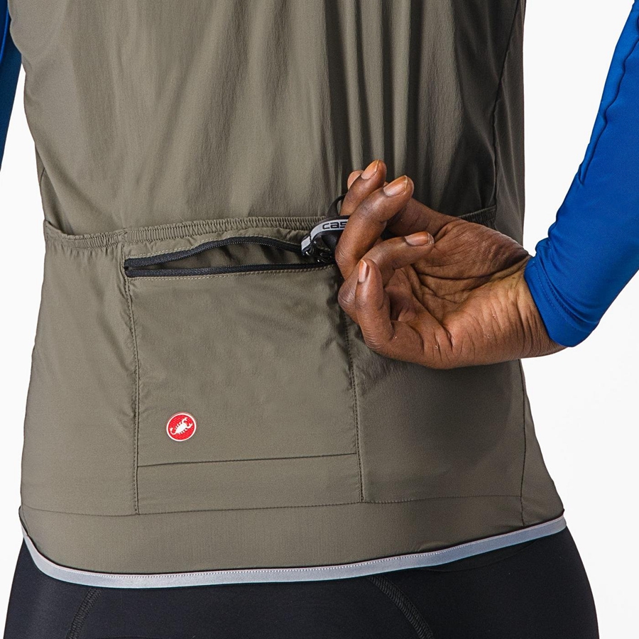 Men Castelli FLY Vest Blue | ORC-810639