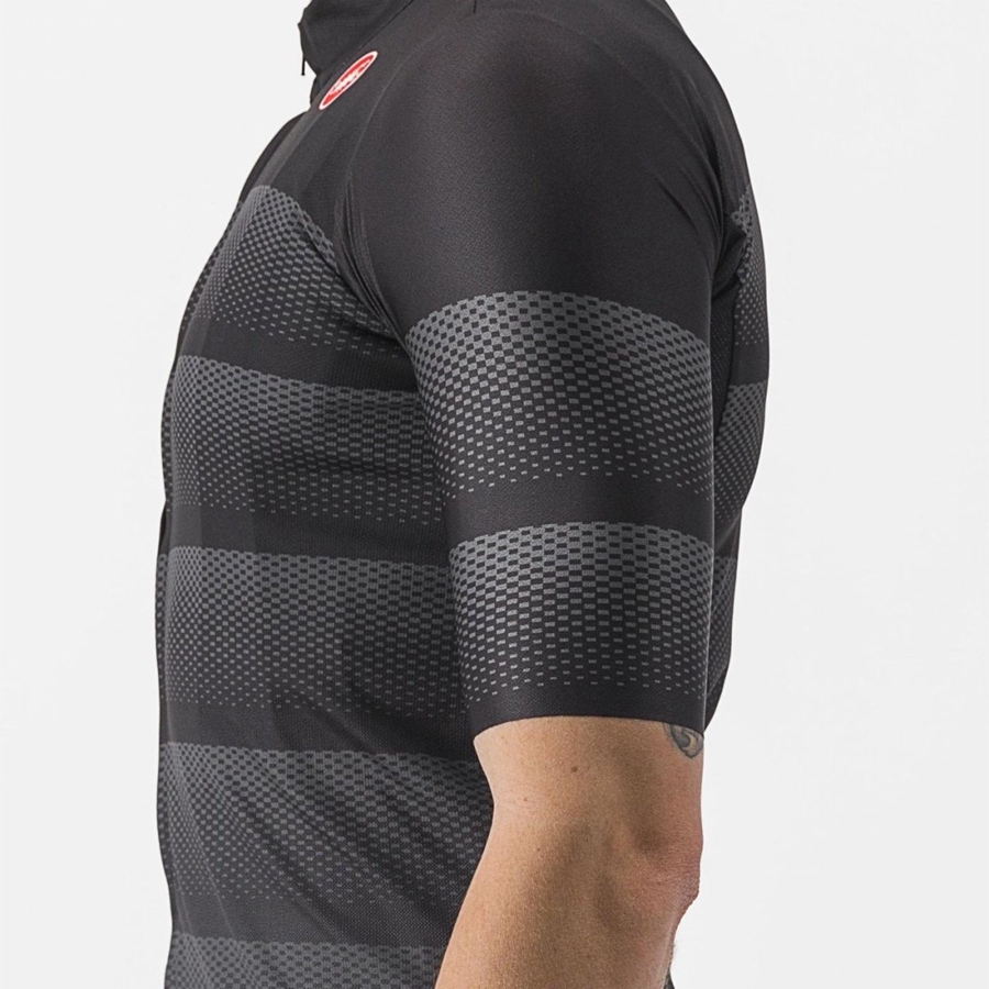 Men Castelli LIVELLI Jersey Black | YZH-618204