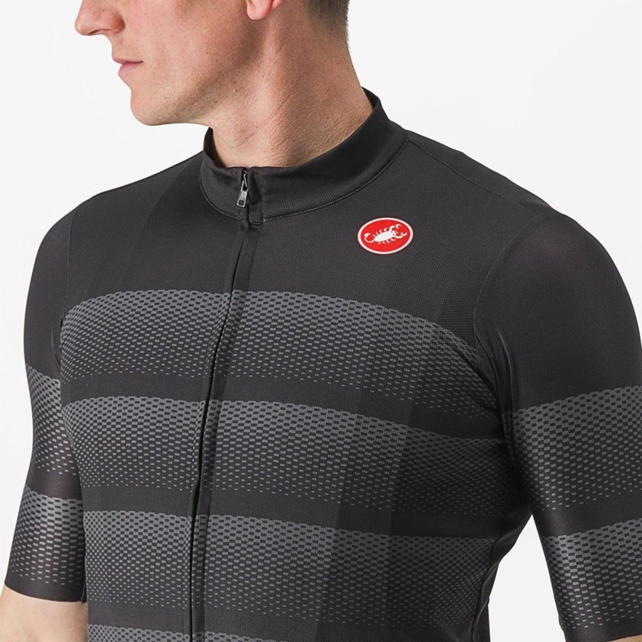 Men Castelli LIVELLI Jersey Black | YZH-618204